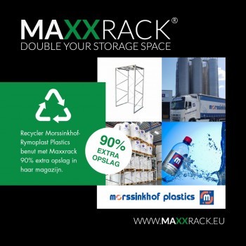 Recycler Morssinkhof-Rymoplast Plastics benut met Maxxrack 90% extra opslag in haar magazijn.<br /> .<br /> .<br /> .<br /> #rental #retailstore #retailstorage #storageracks #heavyduty #industries #industrialarea #racking #warehousestorage #shelves #warehouse #shelvings #storage